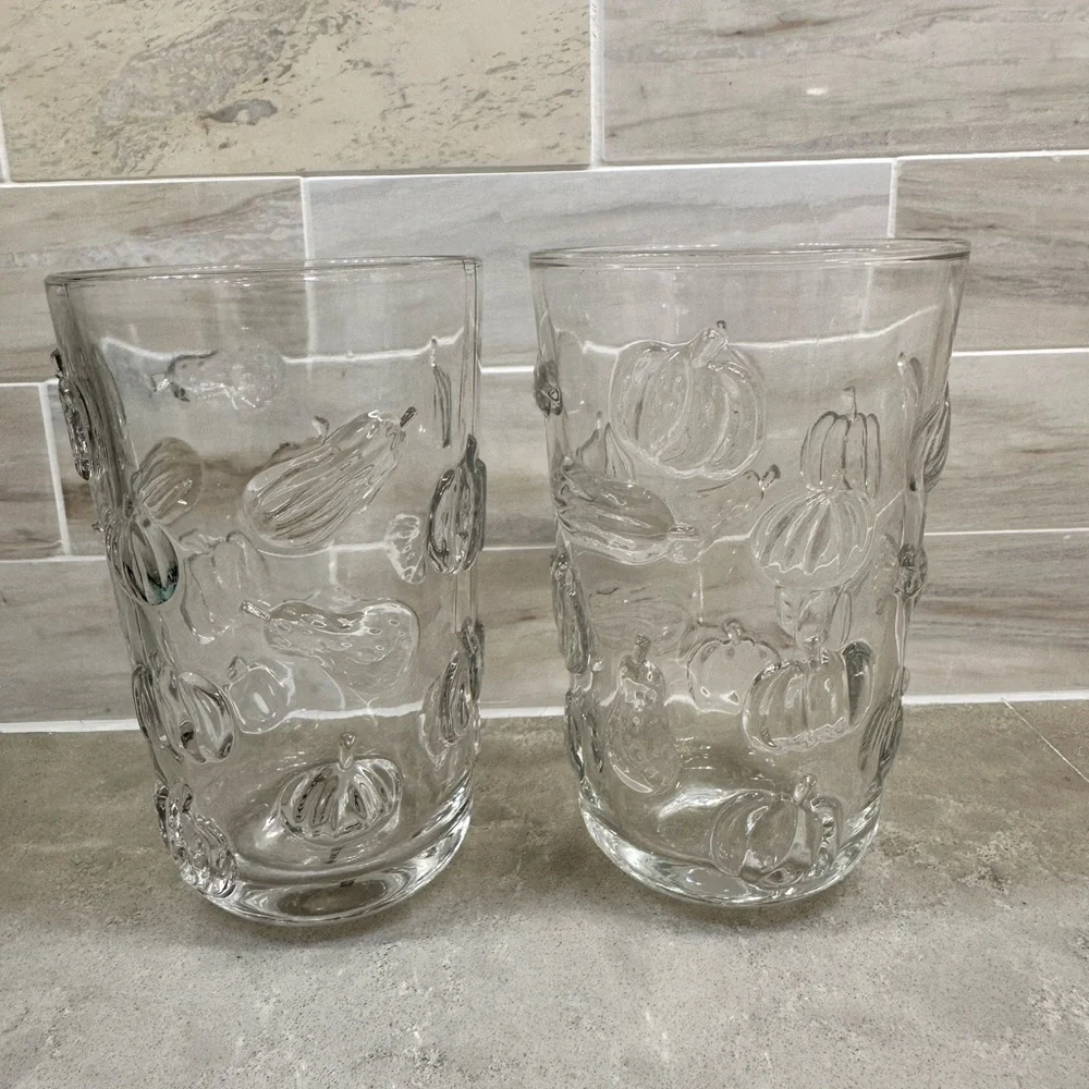 Set of 2 Anthropologie Hayride Glasses